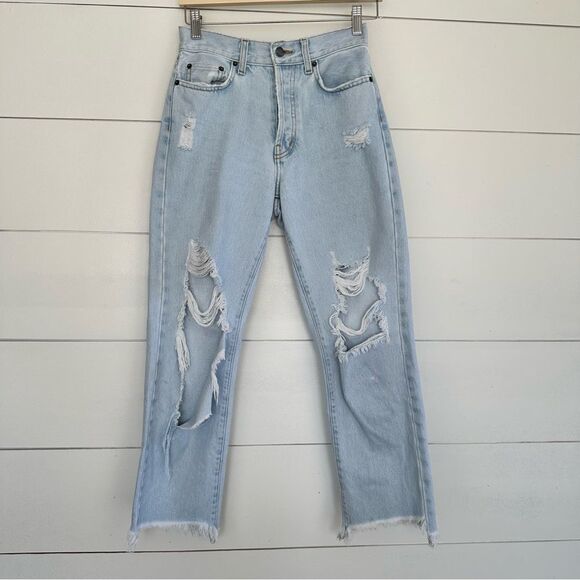 LF Carmar Women’s 26 Dakota Emelia Distressed Knee Crop Jeans - Picture 1 of 9